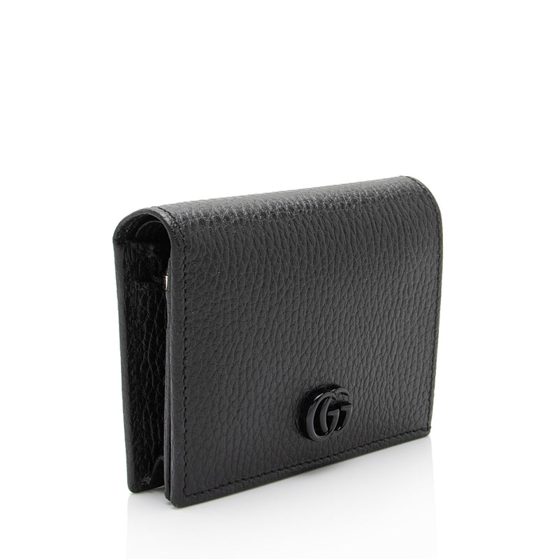Gucci Leather GG Marmont Card Case Wallet (SHF-KL3ZvF)