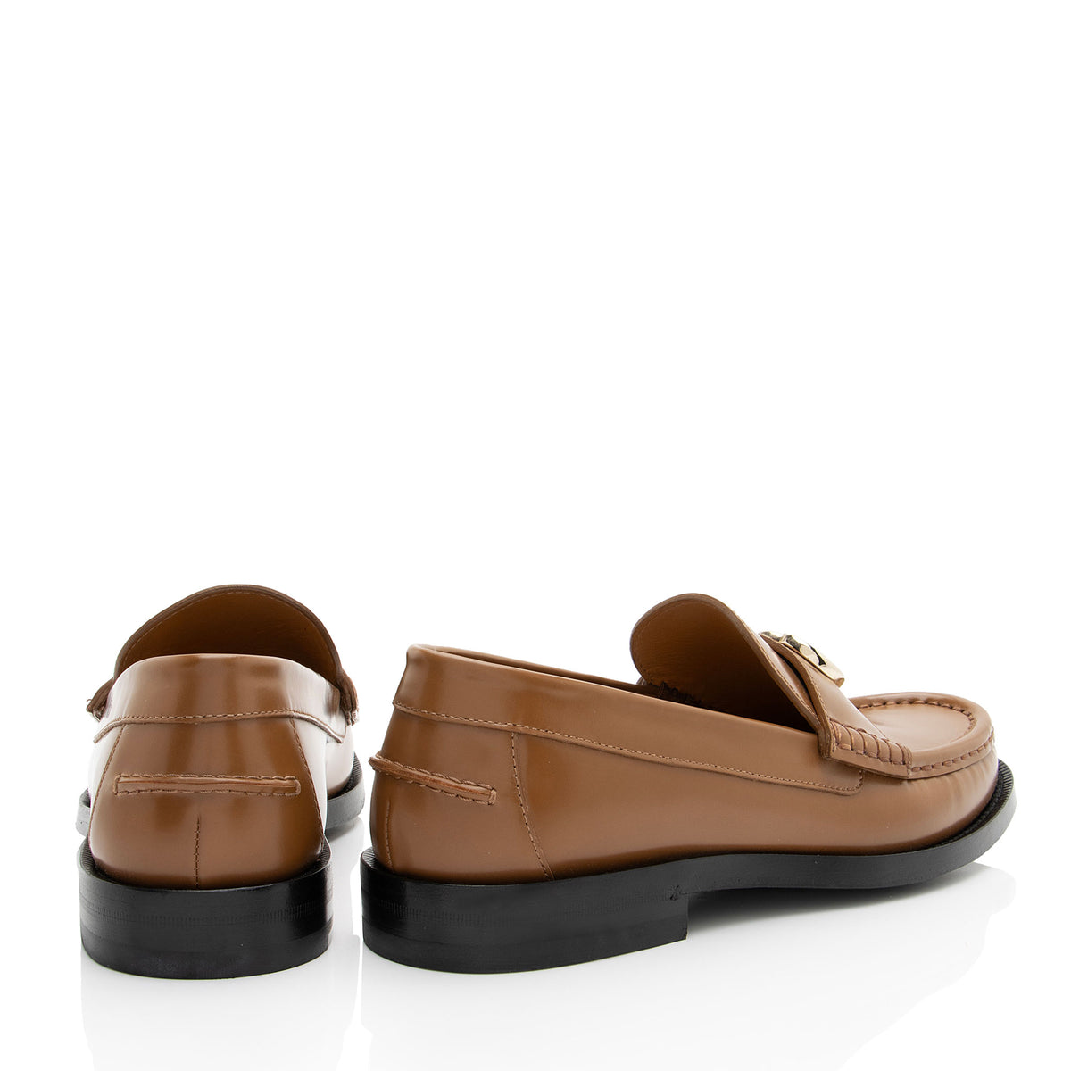 Gucci Leather GG Marmont Loafers - Size 8 / 38