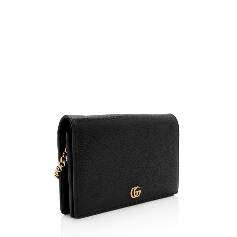Gucci Leather GG Marmont Mini Chain Bag (SHF-x0poGV) – LuxeDH