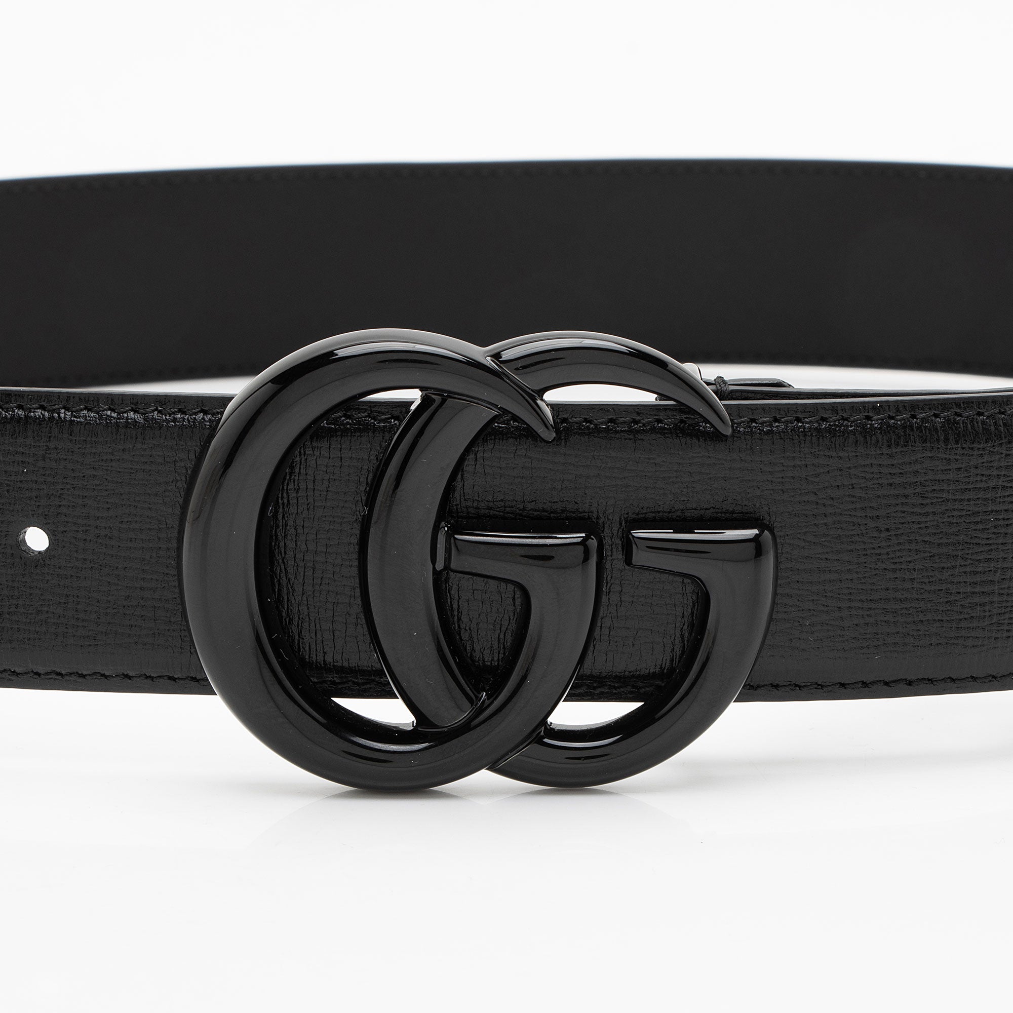 Gucci Leather GG Marmont Monochrome Belt - Size 36 / 90
