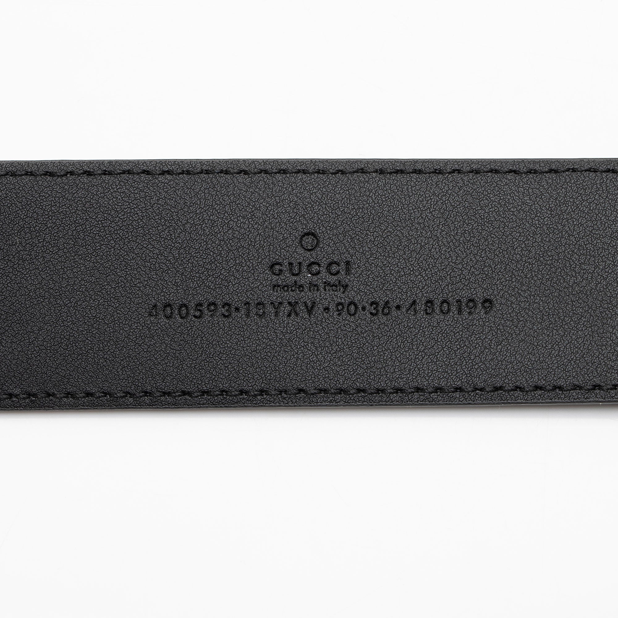 Gucci Leather GG Marmont Monochrome Belt - Size 36 / 90