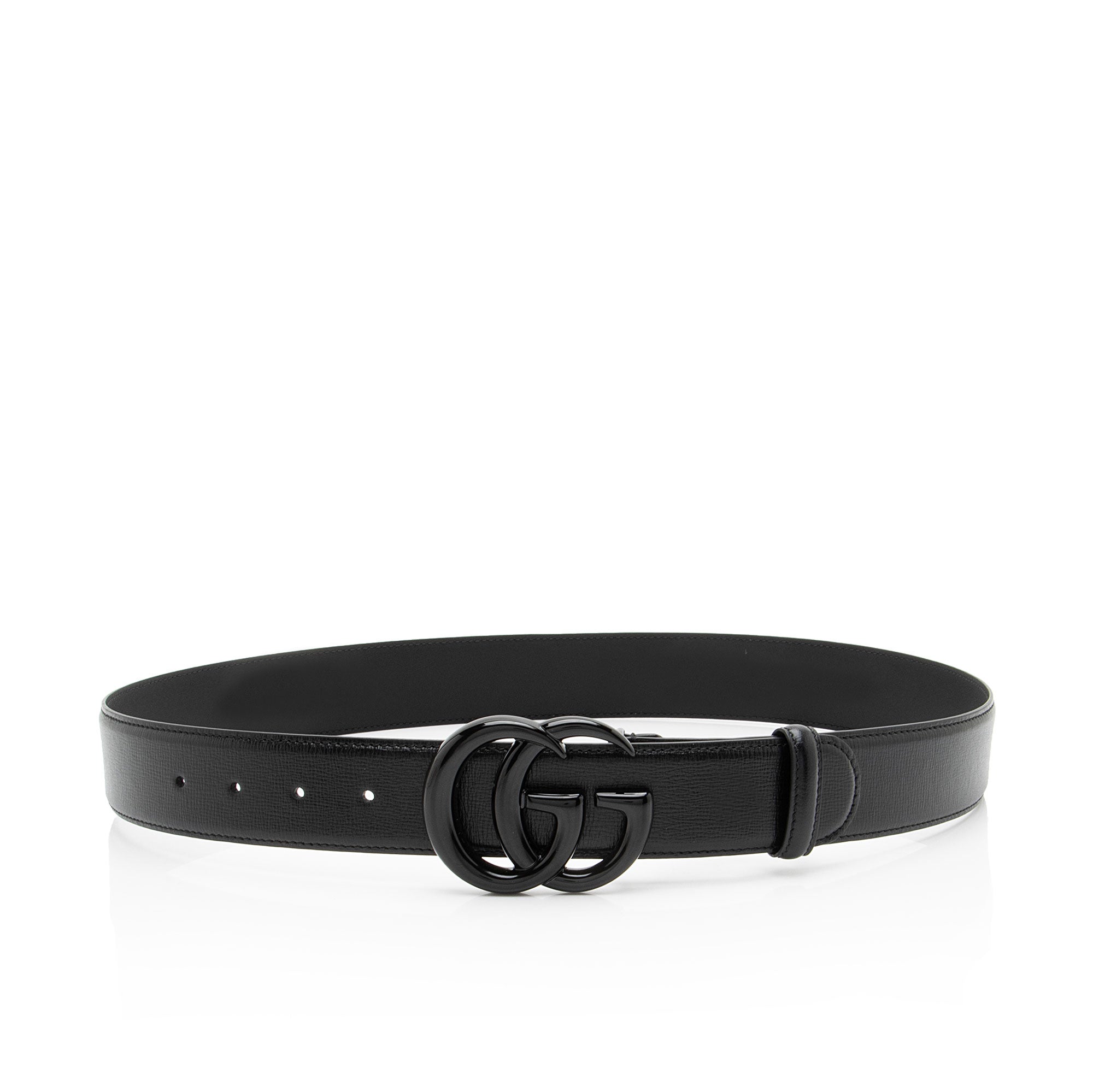 Gucci Leather GG Marmont Monochrome Belt - Size 36 / 90