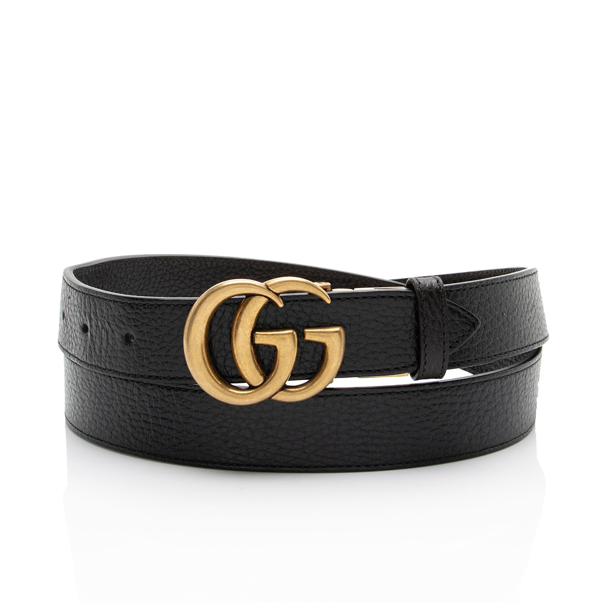 Gucci Leather GG Marmont Reversible Belt - Size 42 / 105