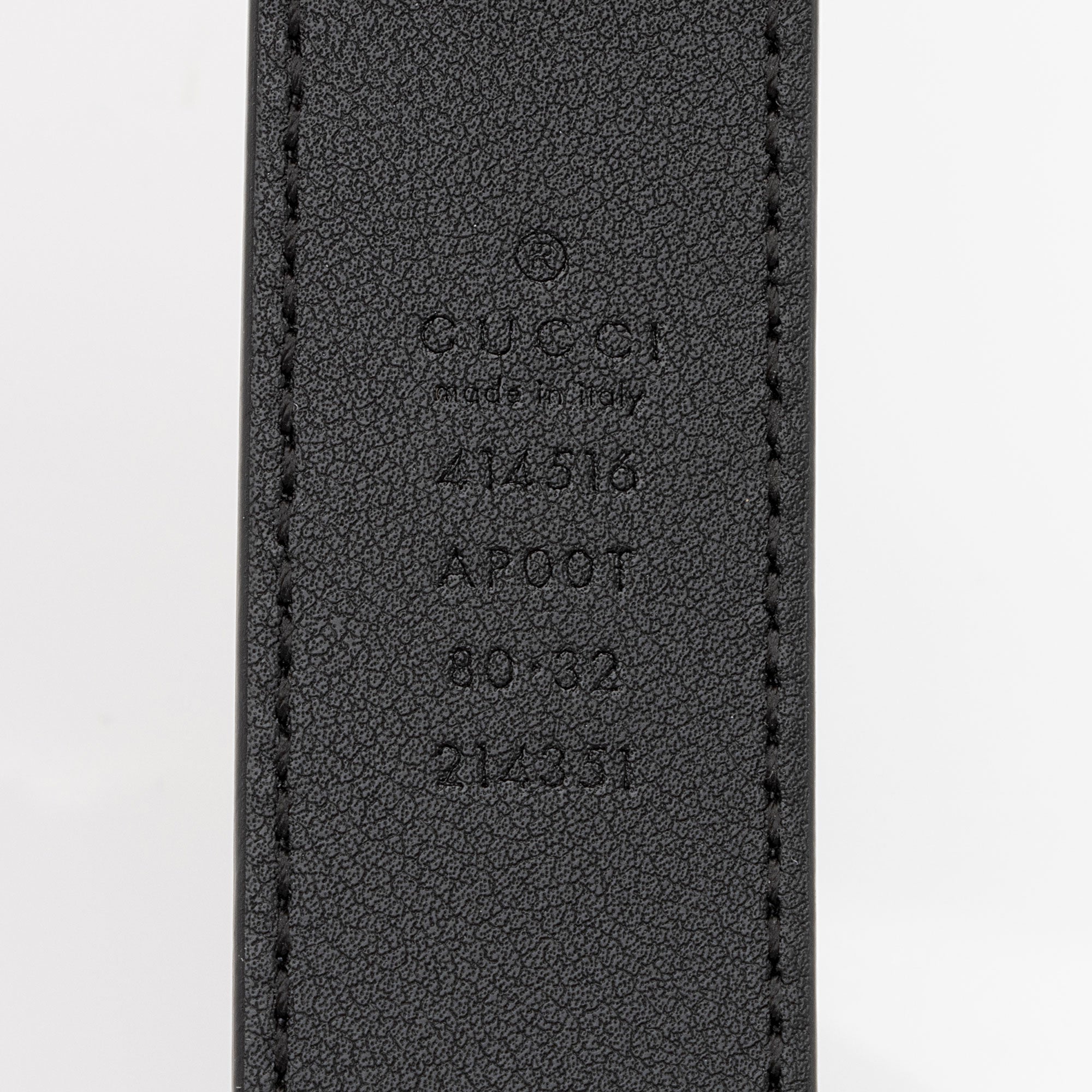 Gucci Leather GG Marmont Slim Belt - Size 32 / 80 (SHF-ZvXnnv)