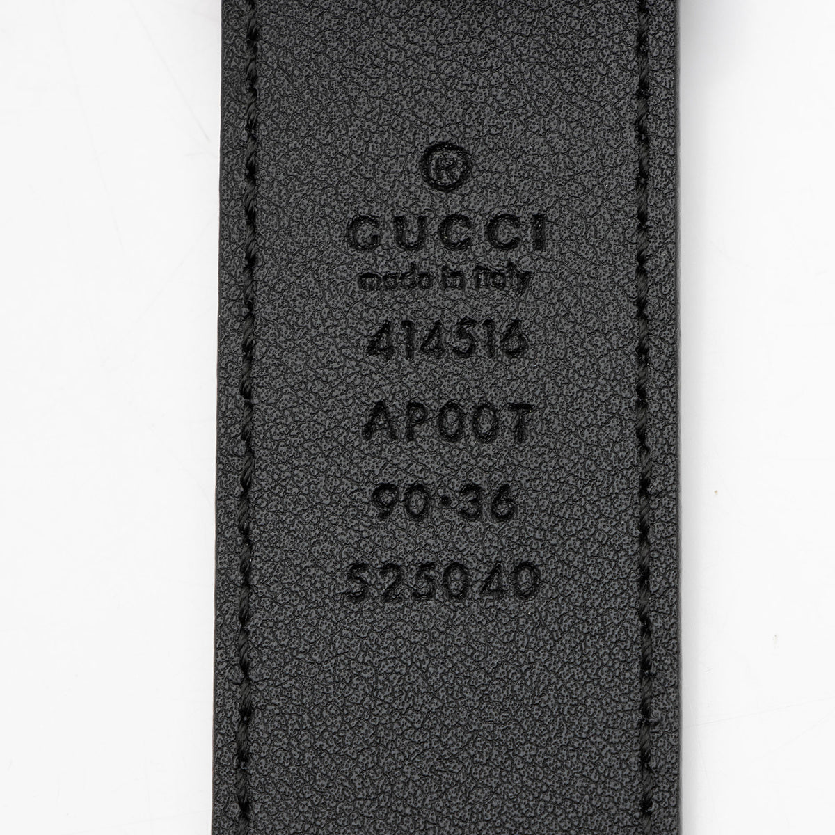 Gucci Leather GG Marmont Slim Belt - Size 36 / 90