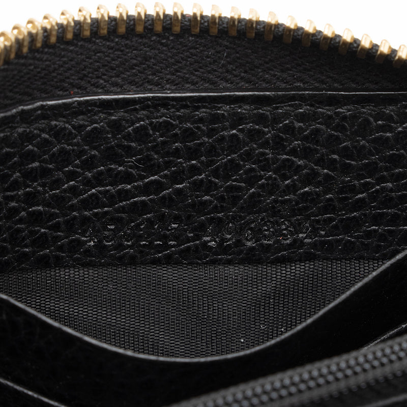 Gucci Leather GG Marmont Zip Around Wallet (SHF-POjOPf)