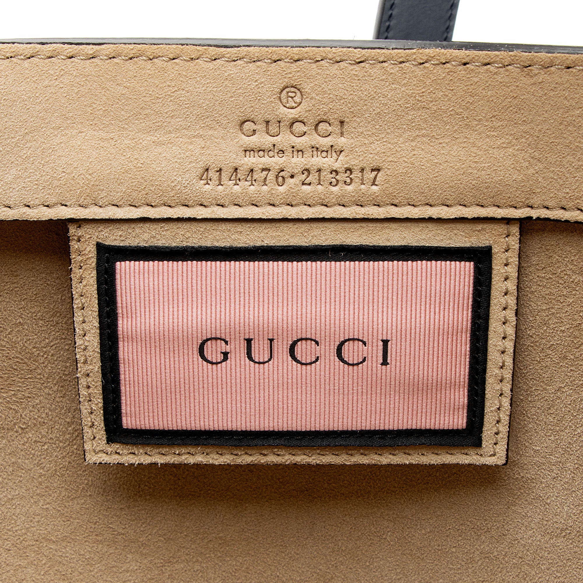 Gucci Leather Ghost Medium Tote