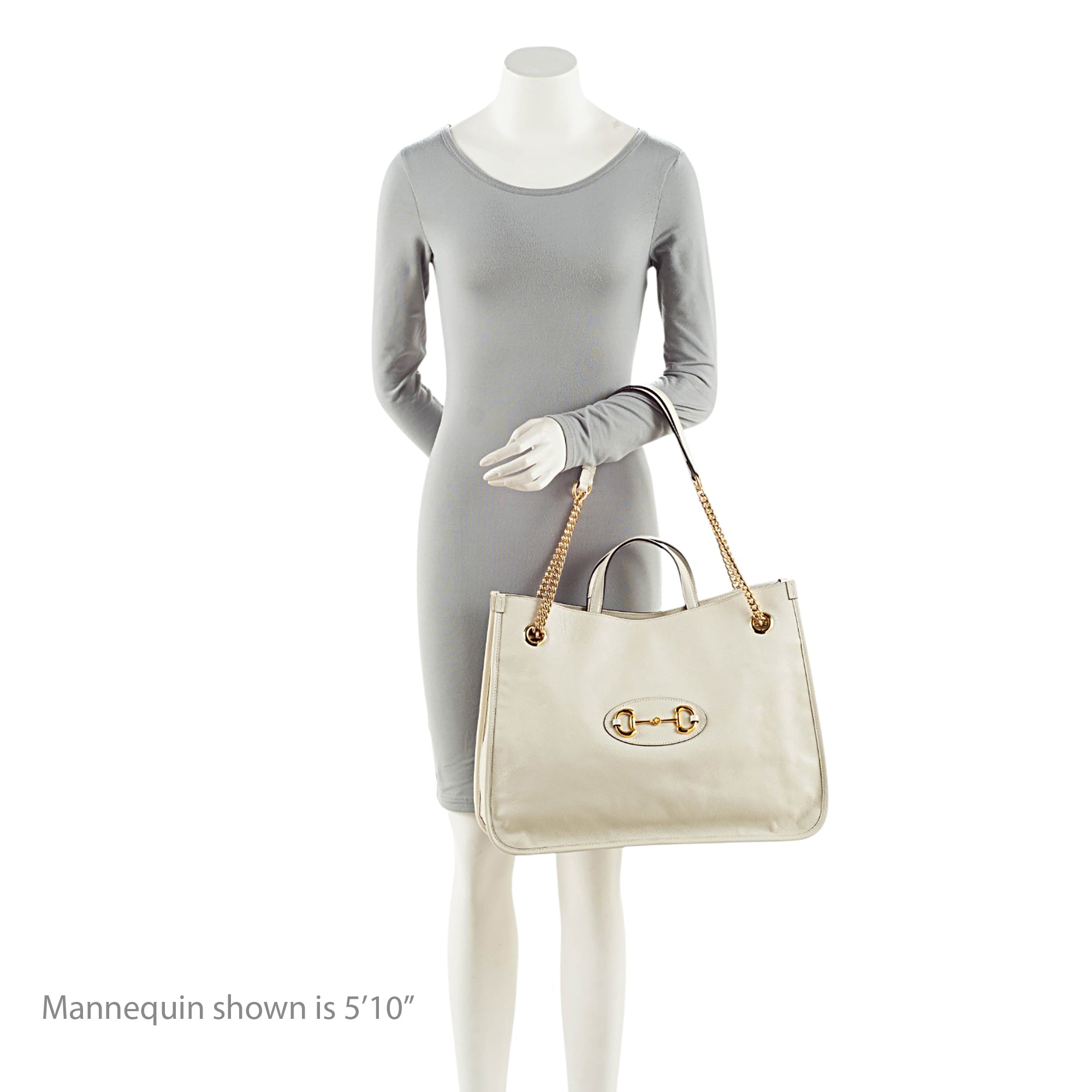 Gucci Leather Horsebit 1955 Chain Large Tote