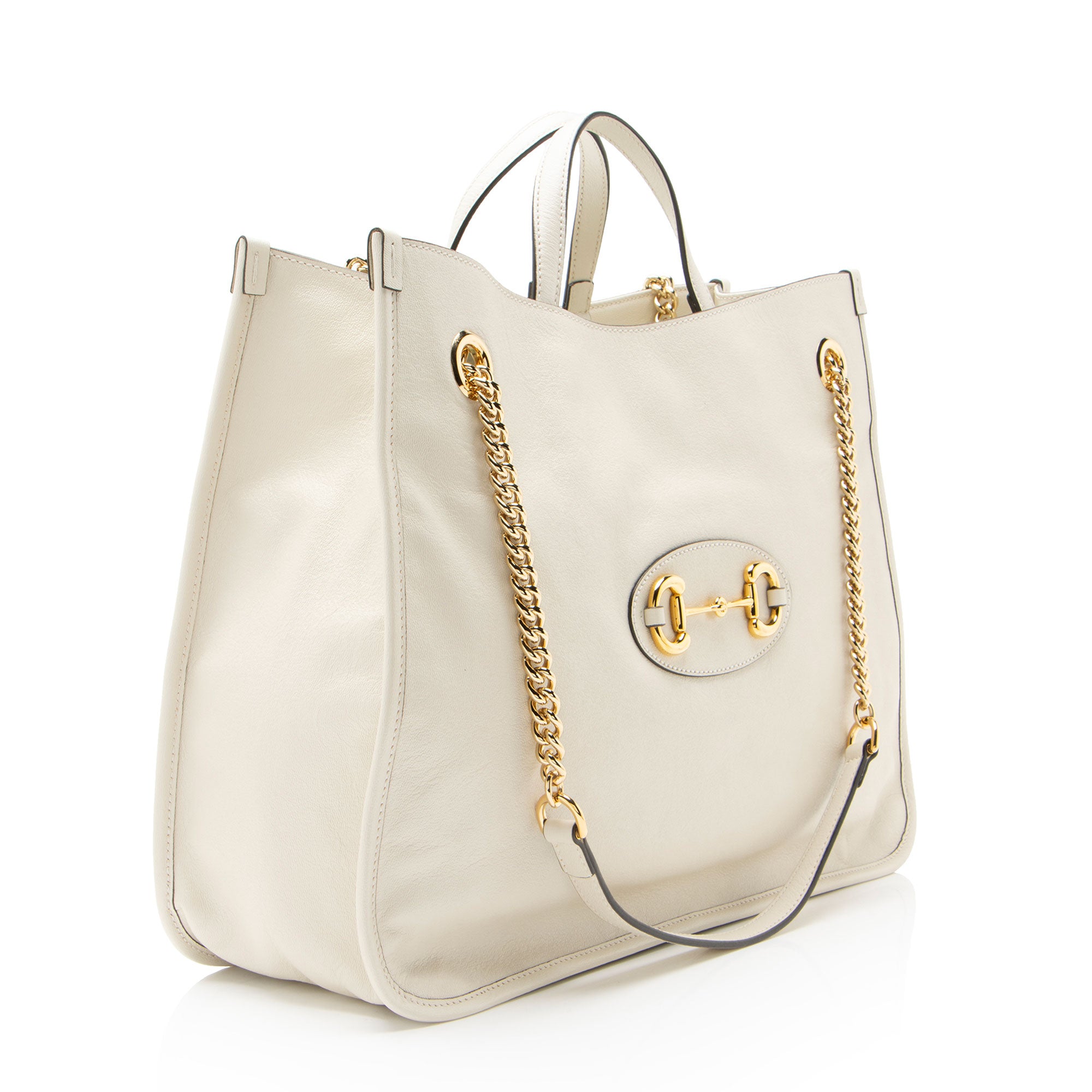 Gucci Leather Horsebit 1955 Chain Large Tote