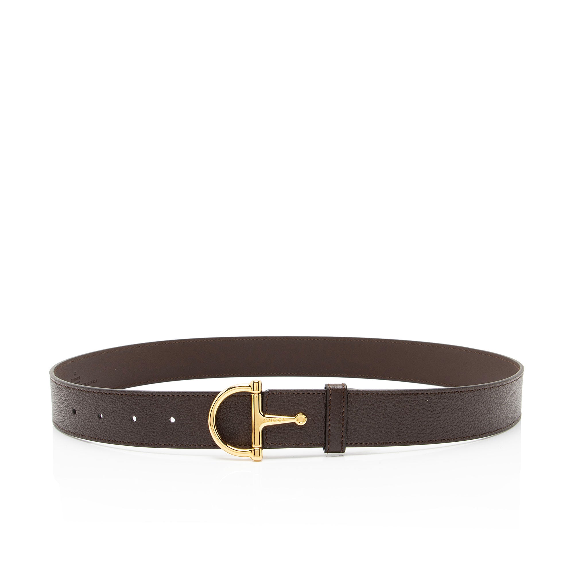 Gucci Leather Horsebit Belt - Size 34 / 85