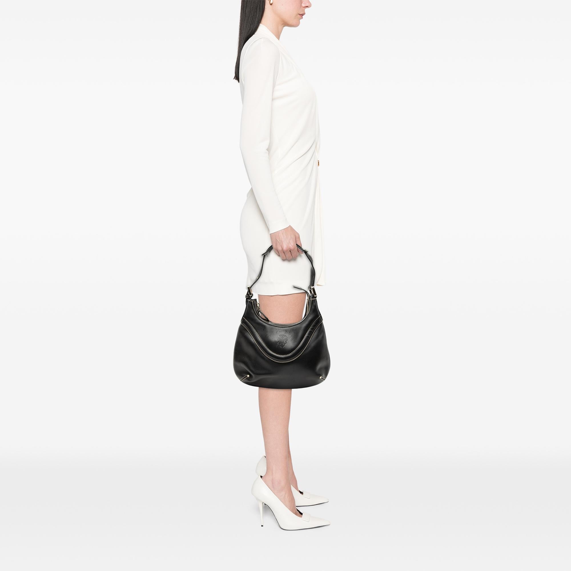 Gucci Leather Hysteria Crest Shoulder Bag