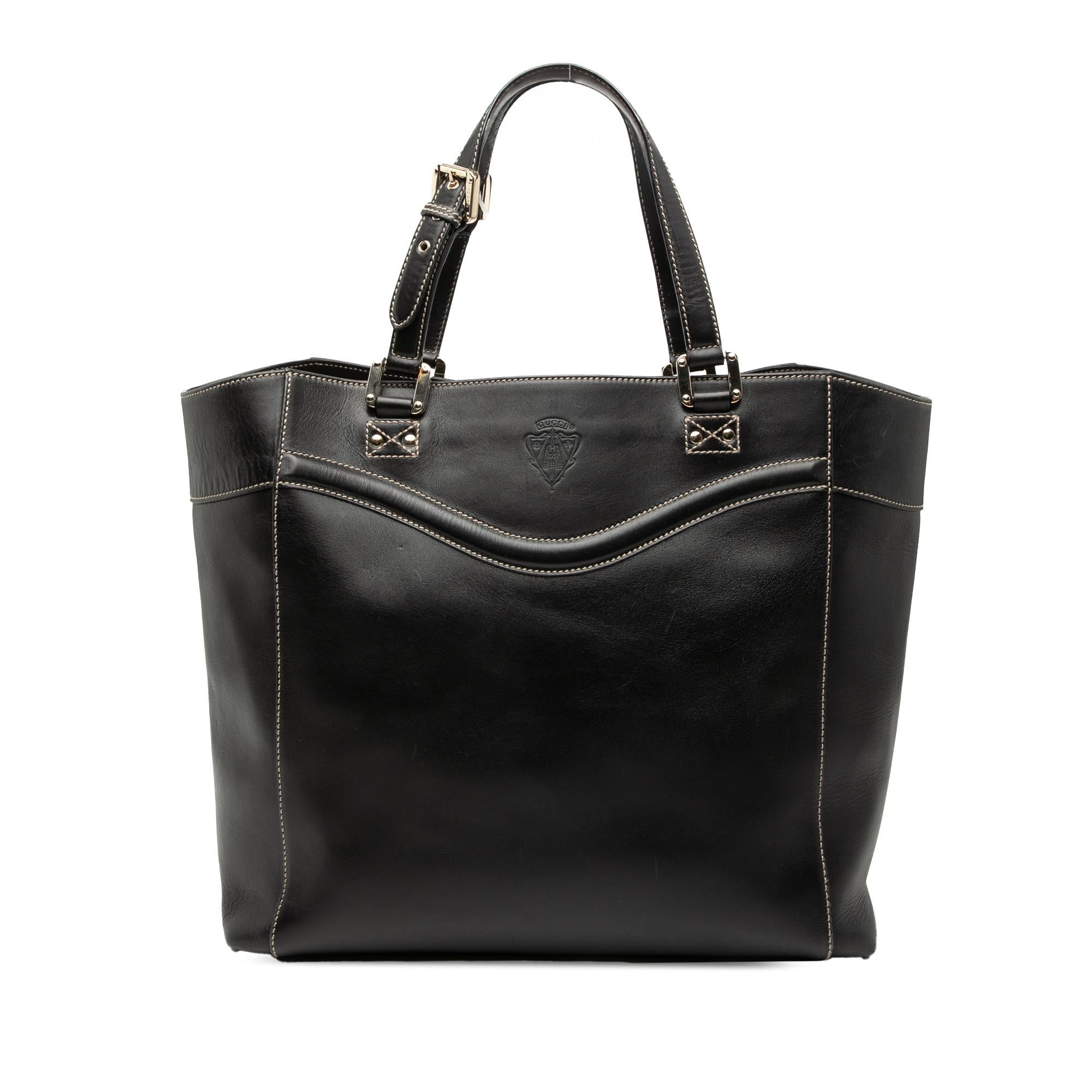 Gucci Leather Hysteria Crest Tote