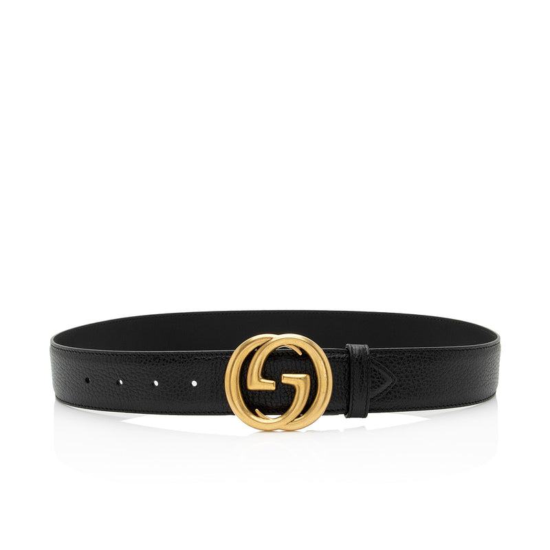 Gucci Leather Interlocking G Belt - Size 30 / 75 (SHF-NqTH3k) – LuxeDH