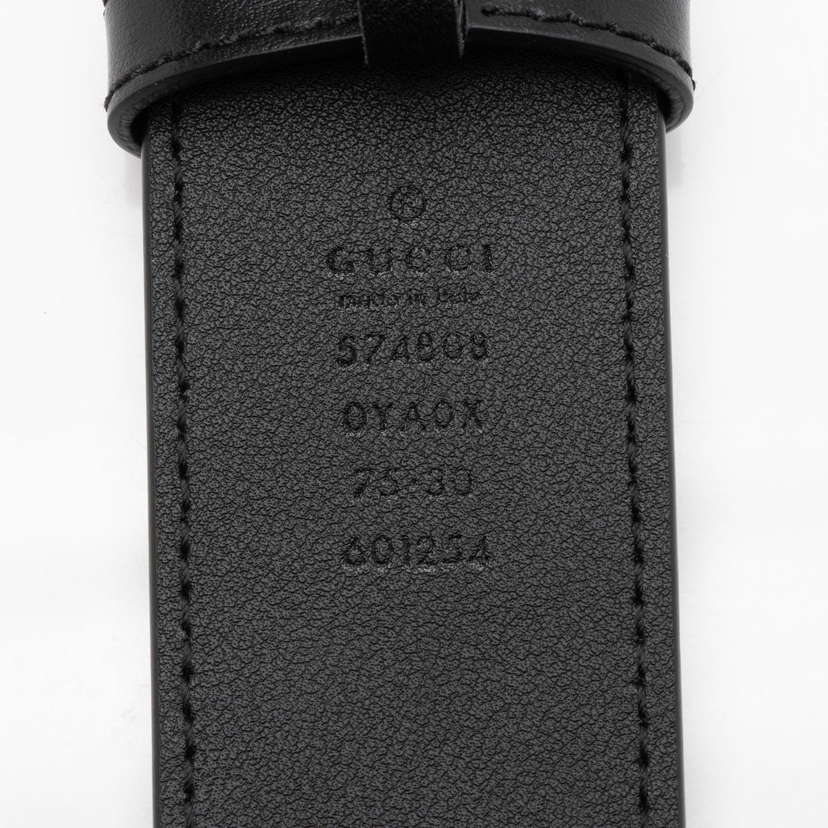 GUCCI
Textured Dollar Calfskin Nickel
Double G Belt 75•30 Second-hand Gucci handbags main image 3