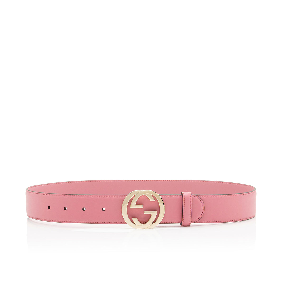 Gucci Leather Interlocking G Belt - Size 32 / 80
