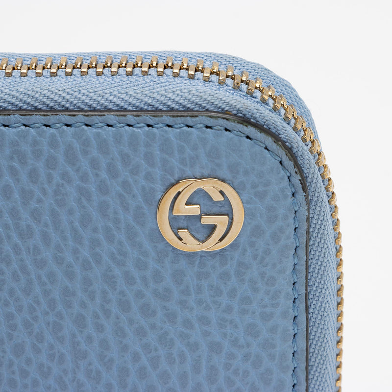 Gucci Leather Interlocking G Betty Zip Around Wallet (SHF-GqhcA2)
