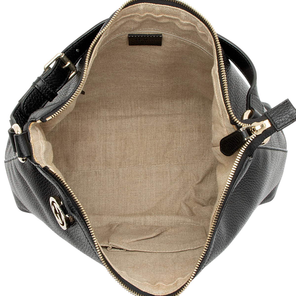 Gucci Leather Interlocking G Charm Hobo