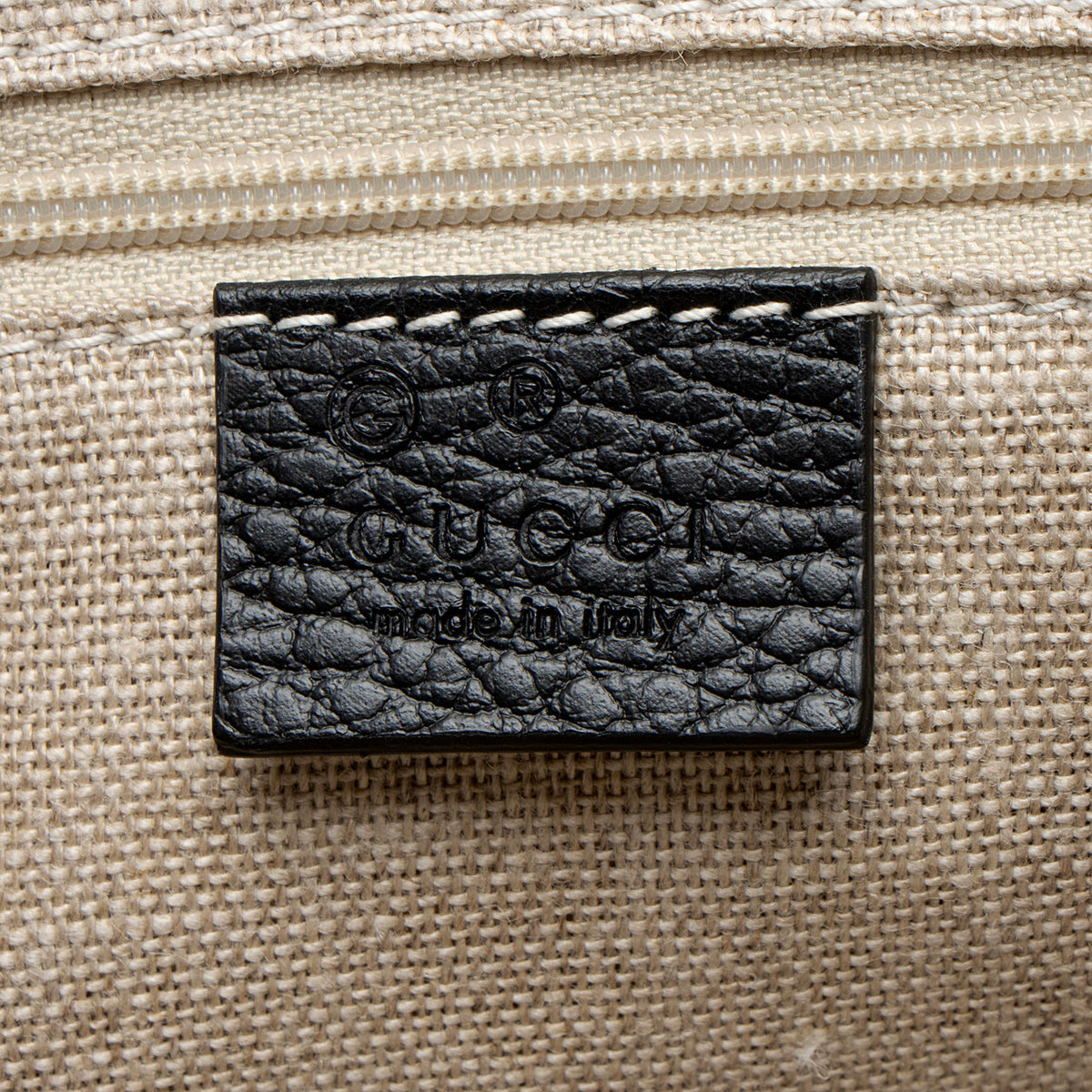 Gucci Leather Interlocking G Medium Top Handle