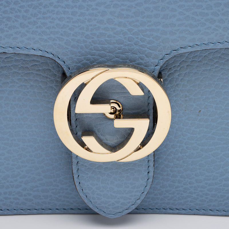 Gucci Leather Interlocking G Small Shoulder Bag (SHF-PdpWhK)