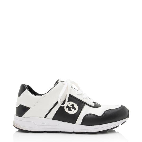 Gucci Leather Interlocking G Sneakers - Size 10 / 40 - FINAL SALE (SHF