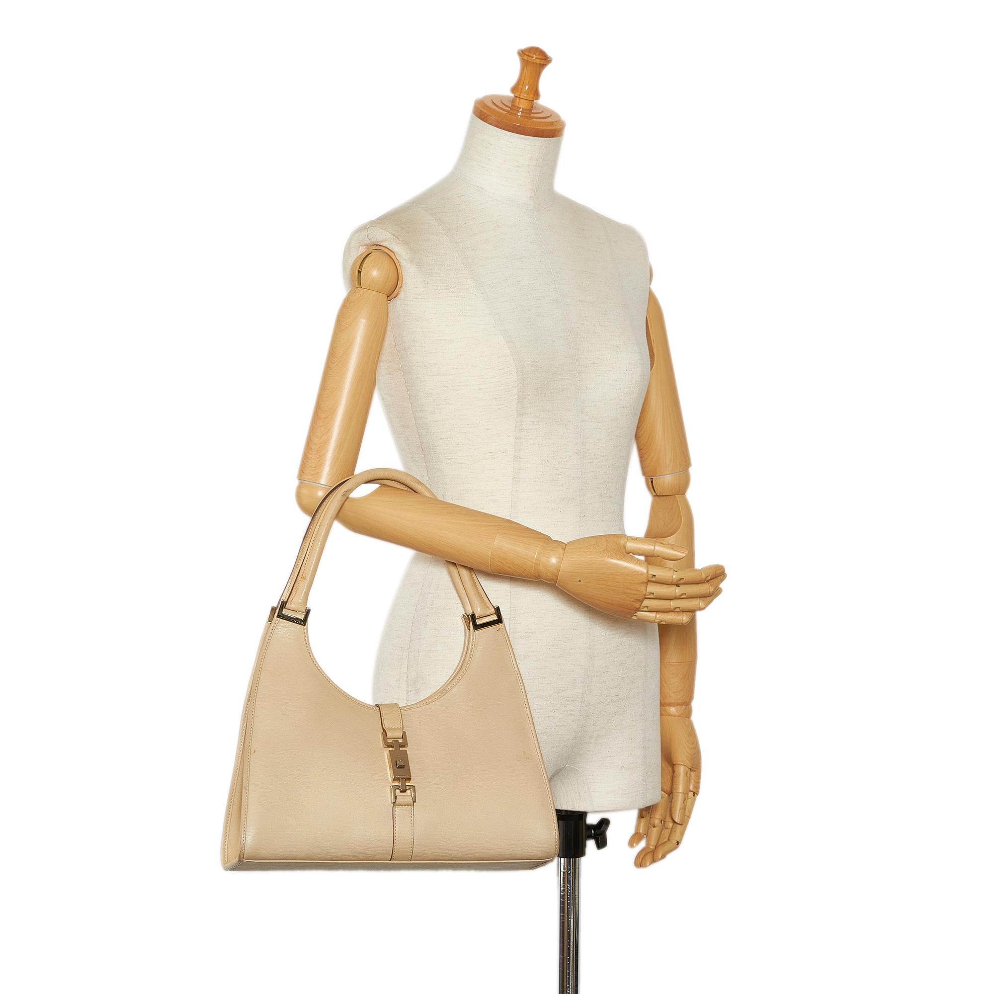 Gucci Leather Jackie Bardot (SHG-nnMyZA)