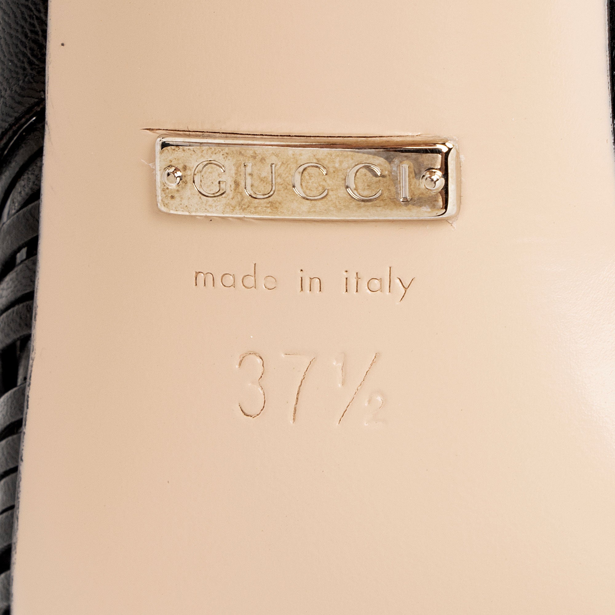 Gucci Leather Knot Sandals - Size 7.5 / 37.5 (SHF-CuMczF)