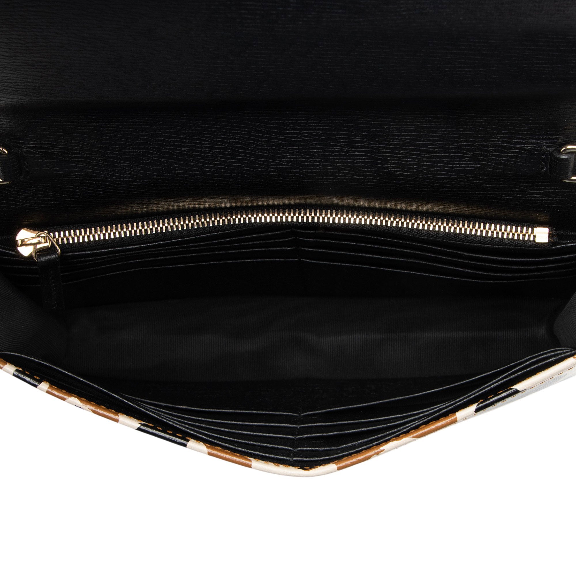 Gucci Leather Leopard Betty Wallet On Chain