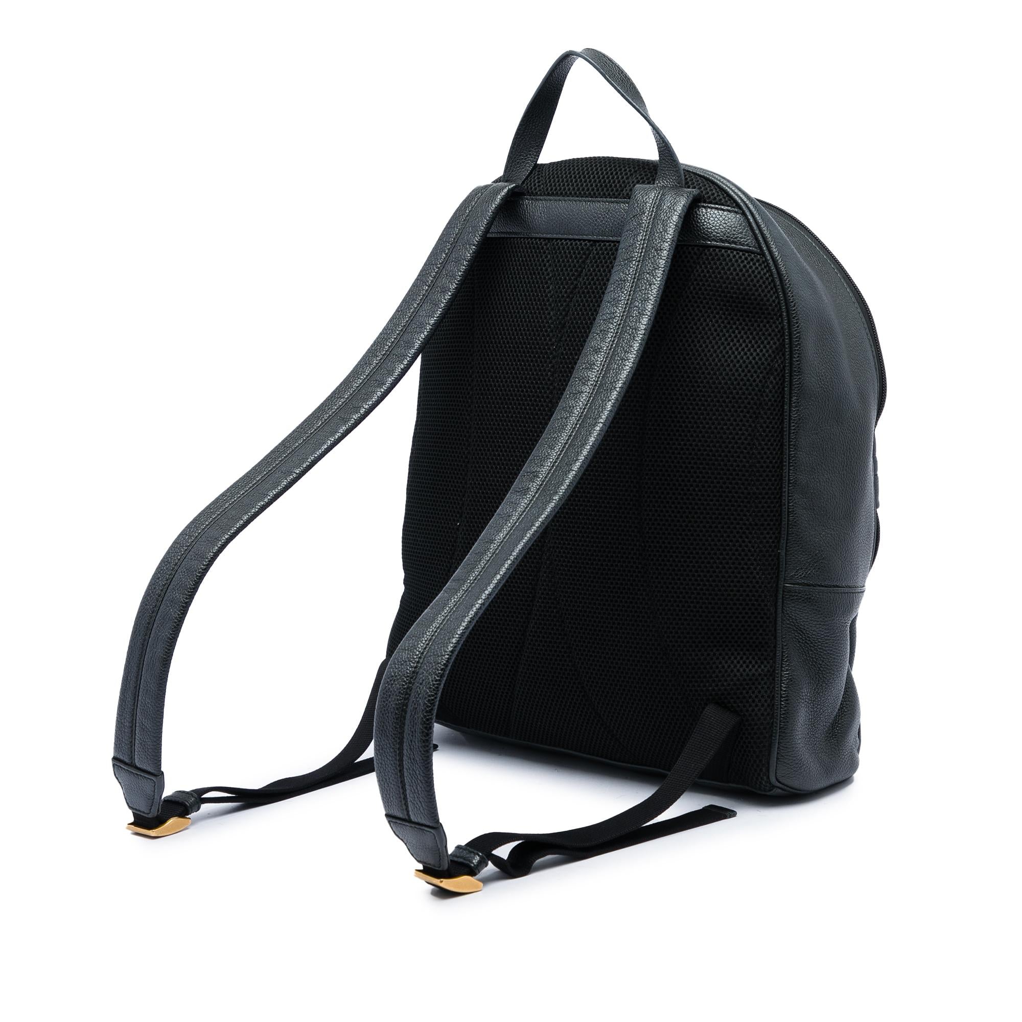 Gucci Leather Logo Backpack