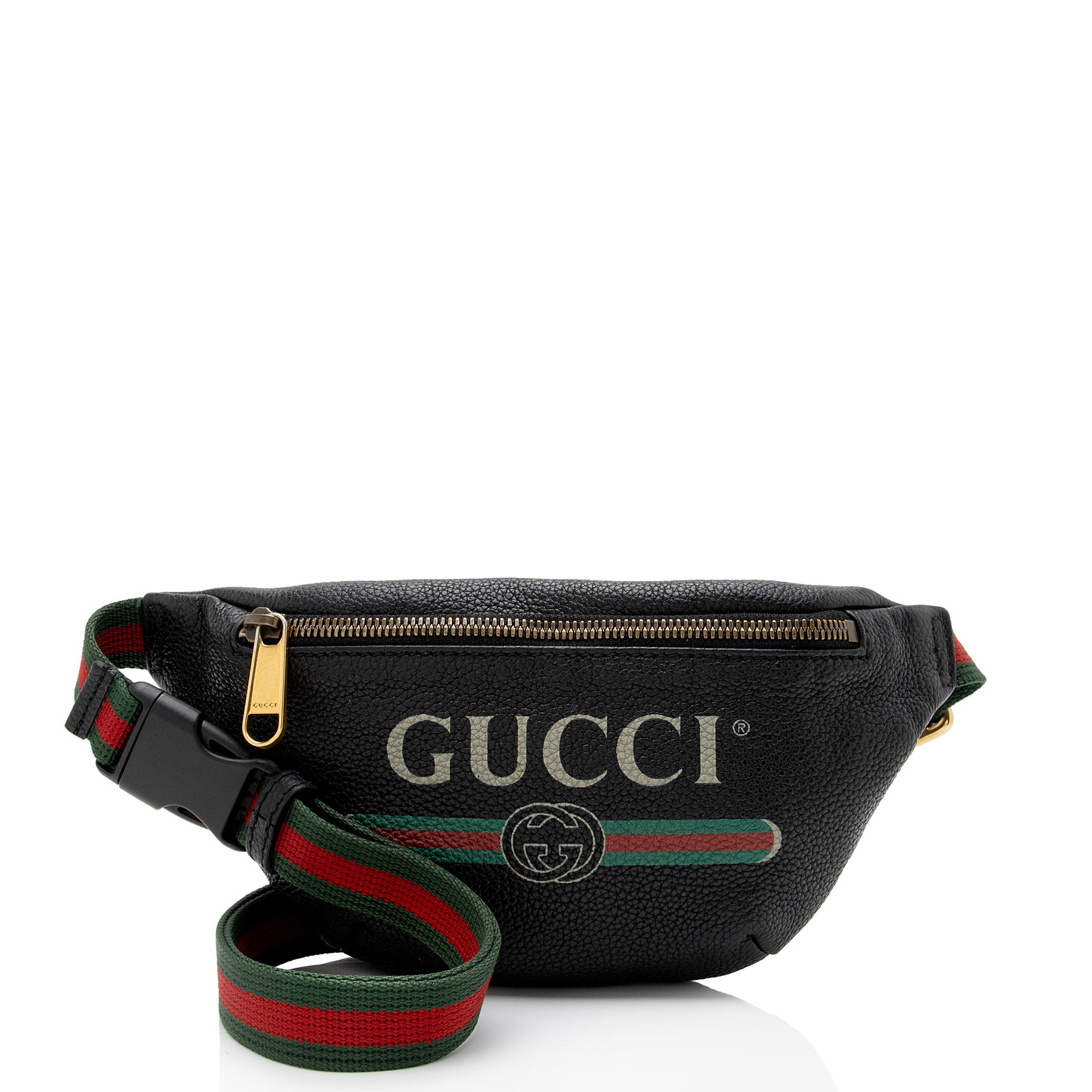 Gucci Leather Logo Belt Bag (SHF-NyrC5V)