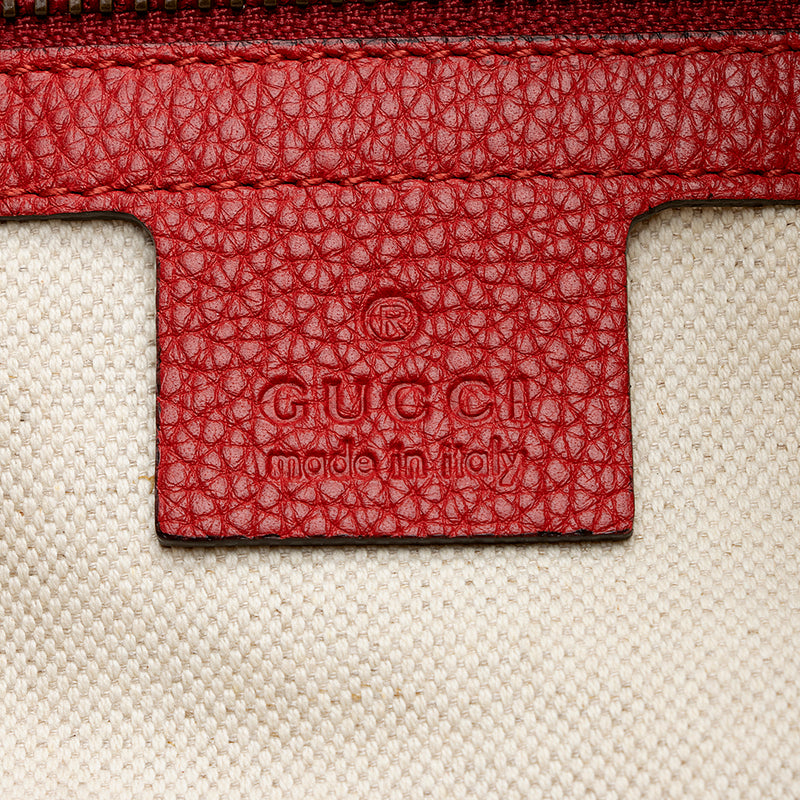 Gucci Leather Logo Half Moon Messenger Bag (SHF-21798)