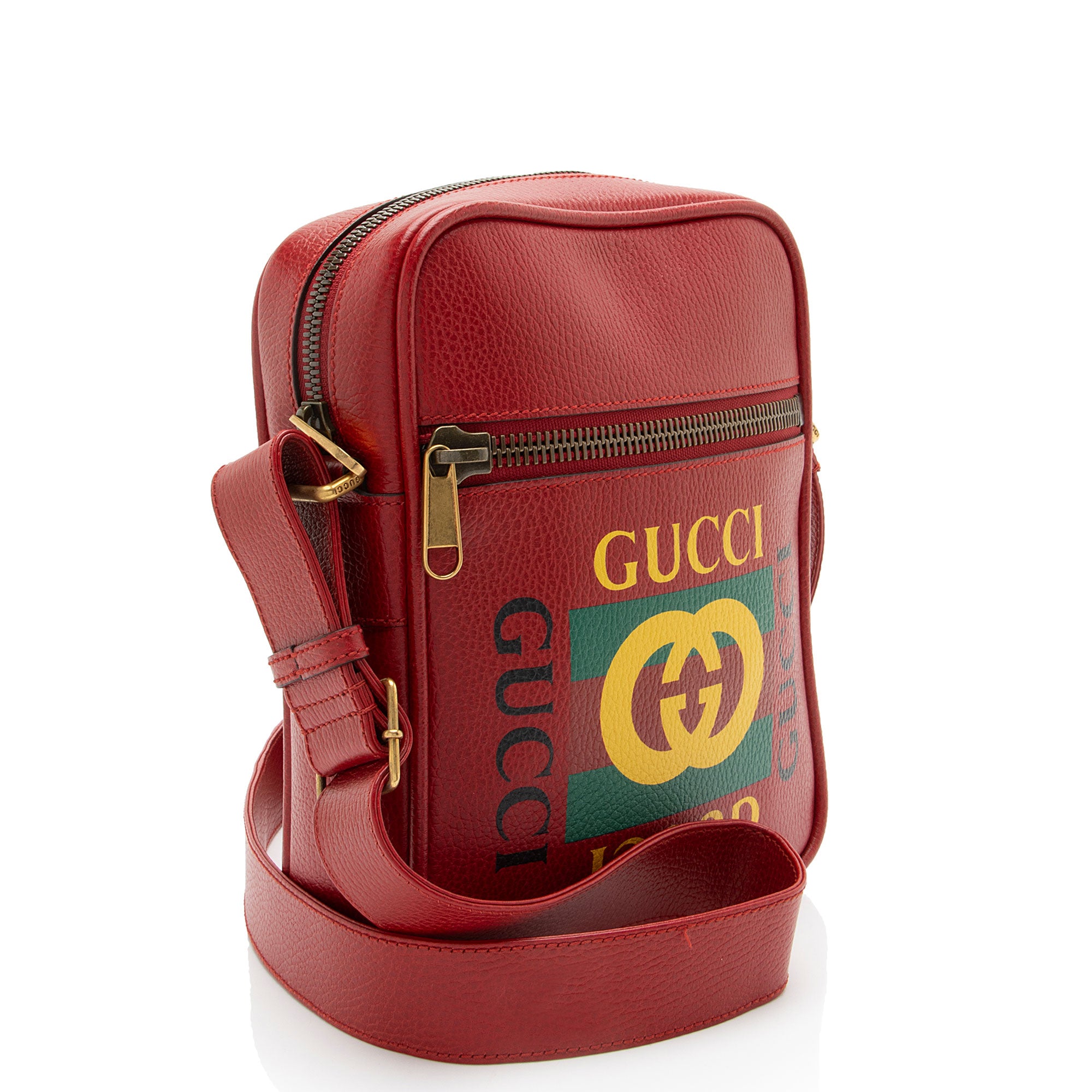 Gucci Leather Logo Messenger
