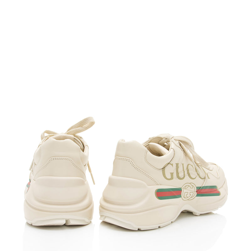 Gucci Leather Logo Rhyton Sneakers - Size 6 / 36 (SHF-5yPELc)