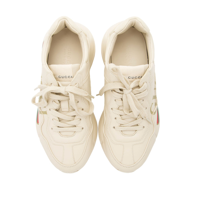 Gucci Leather Logo Rhyton Sneakers - Size 6 / 36 (SHF-5yPELc)