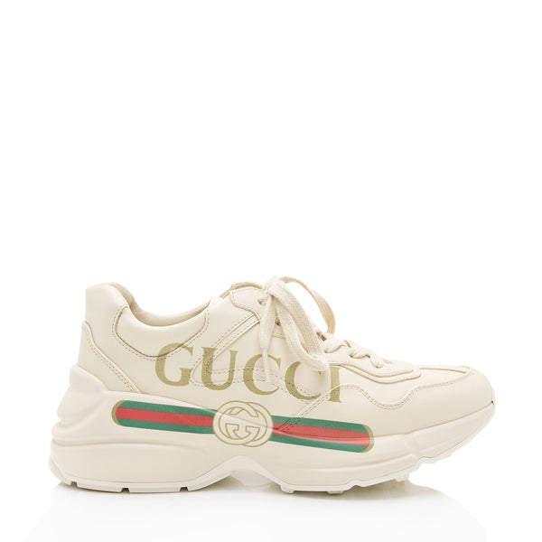 Gucci Leather Logo Rhyton Sneakers - Size 6 / 36 (SHF-5yPELc)