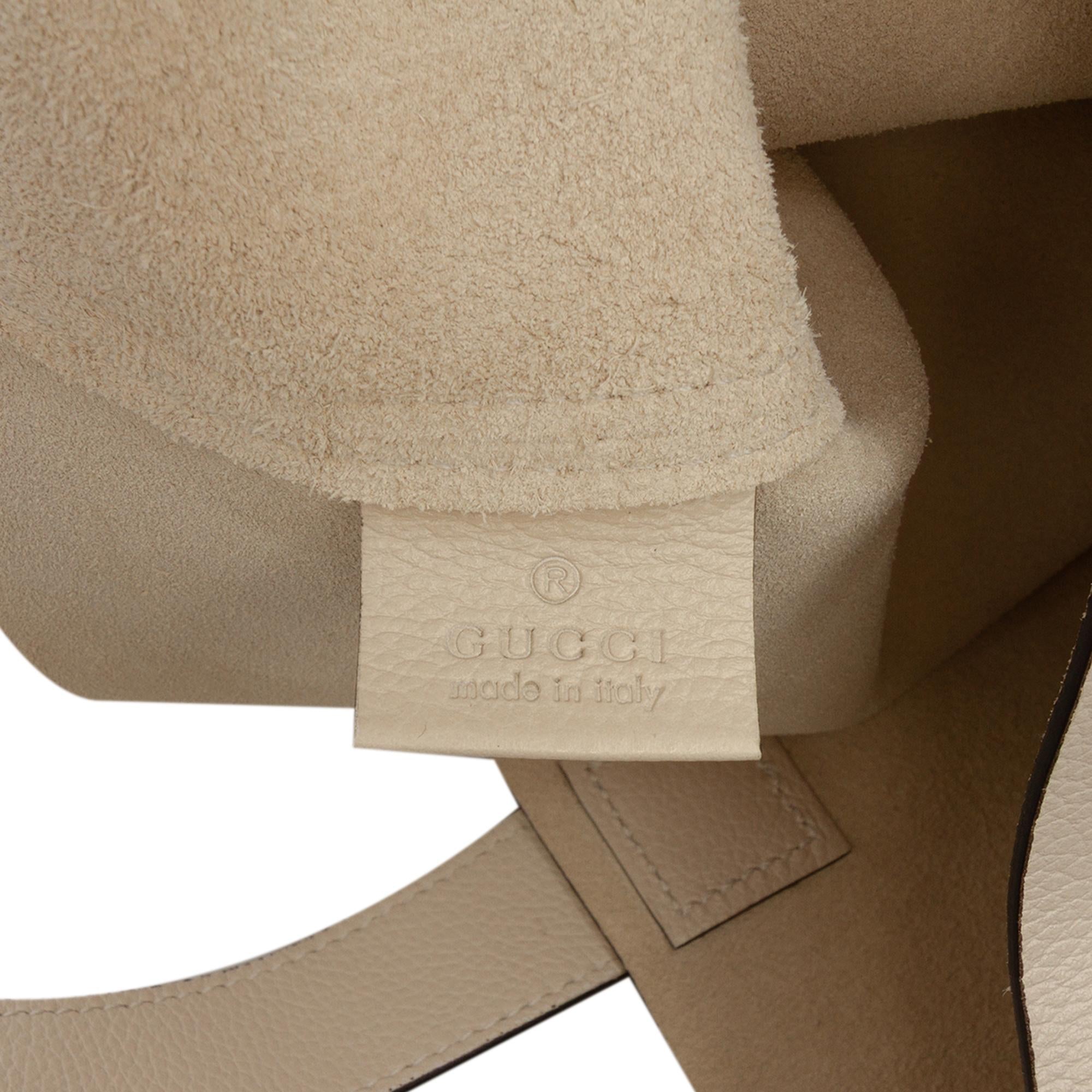 Gucci Leather Logo Tote