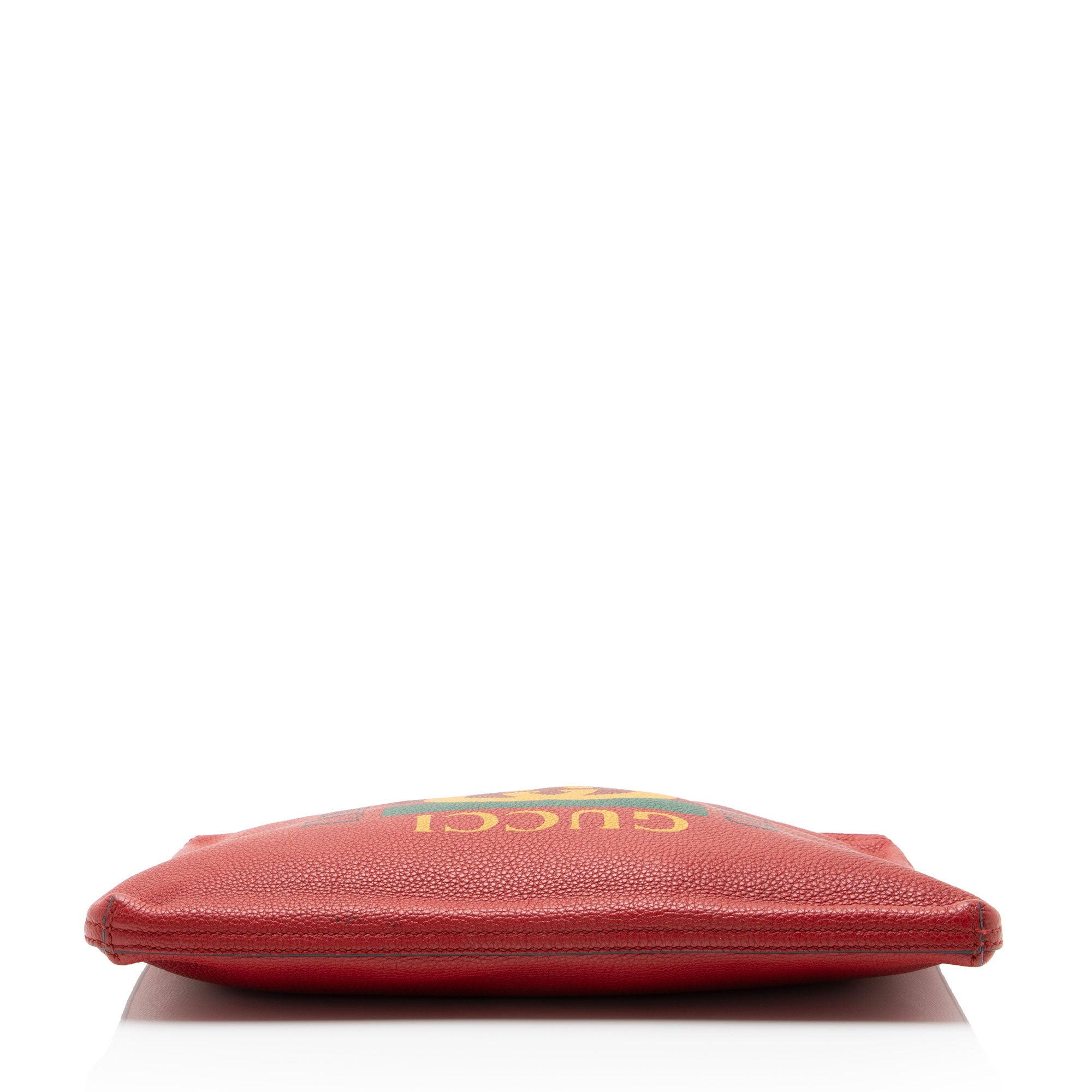 Gucci Leather Logo Zip Pouch