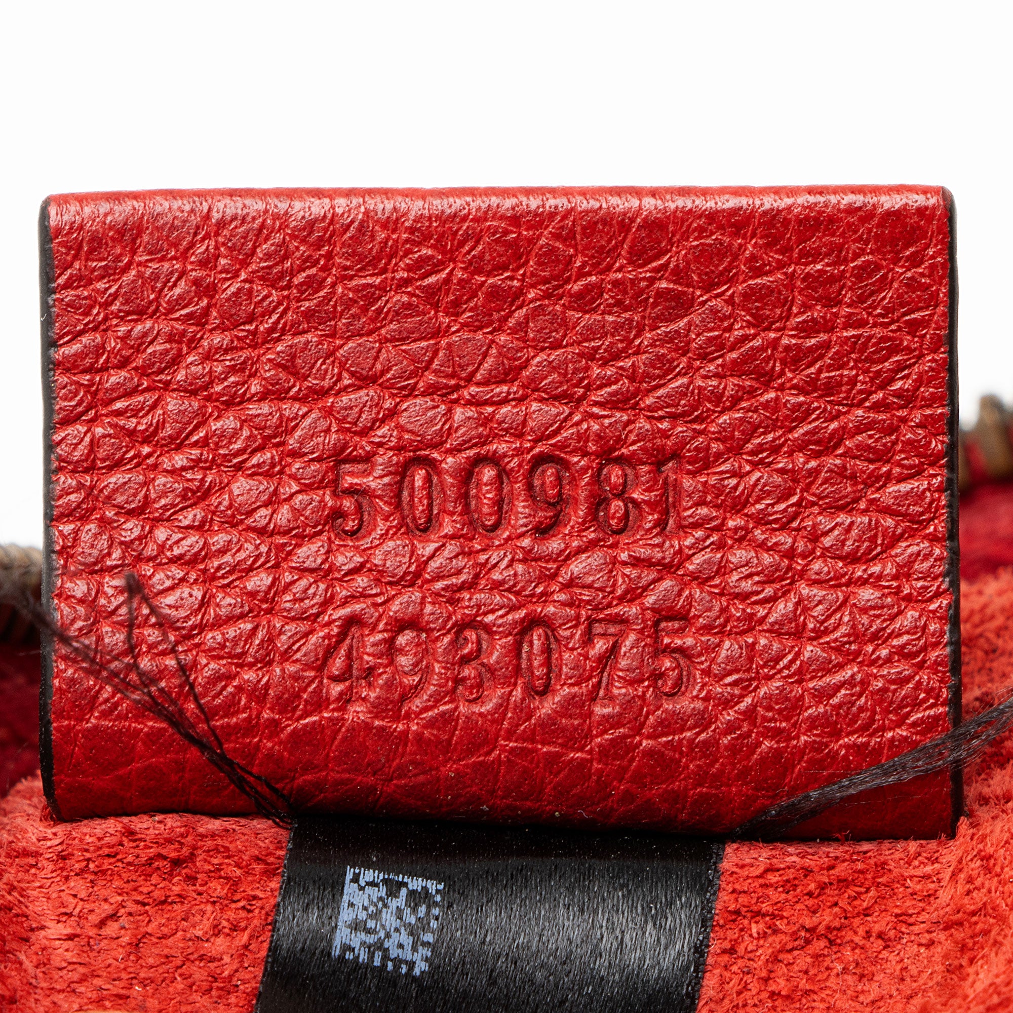 Gucci Leather Logo Zip Pouch