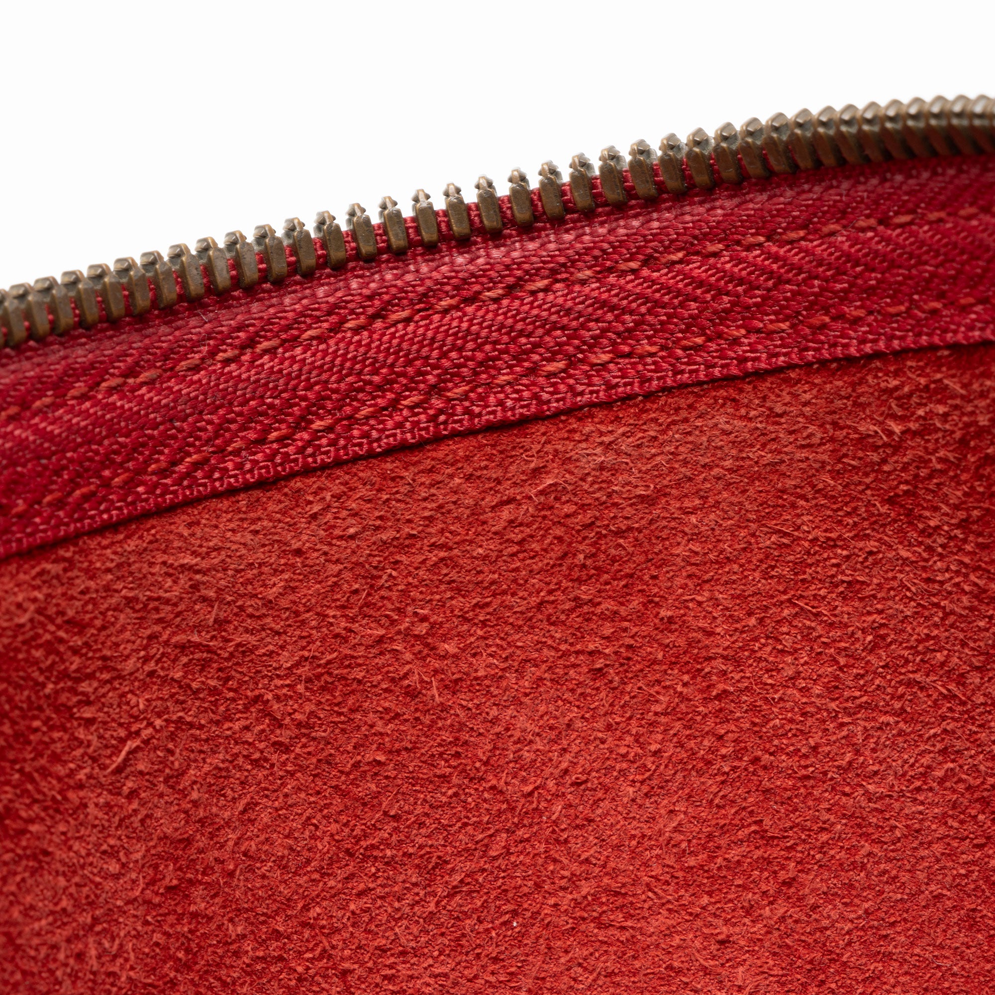 Gucci Leather Logo Zip Pouch