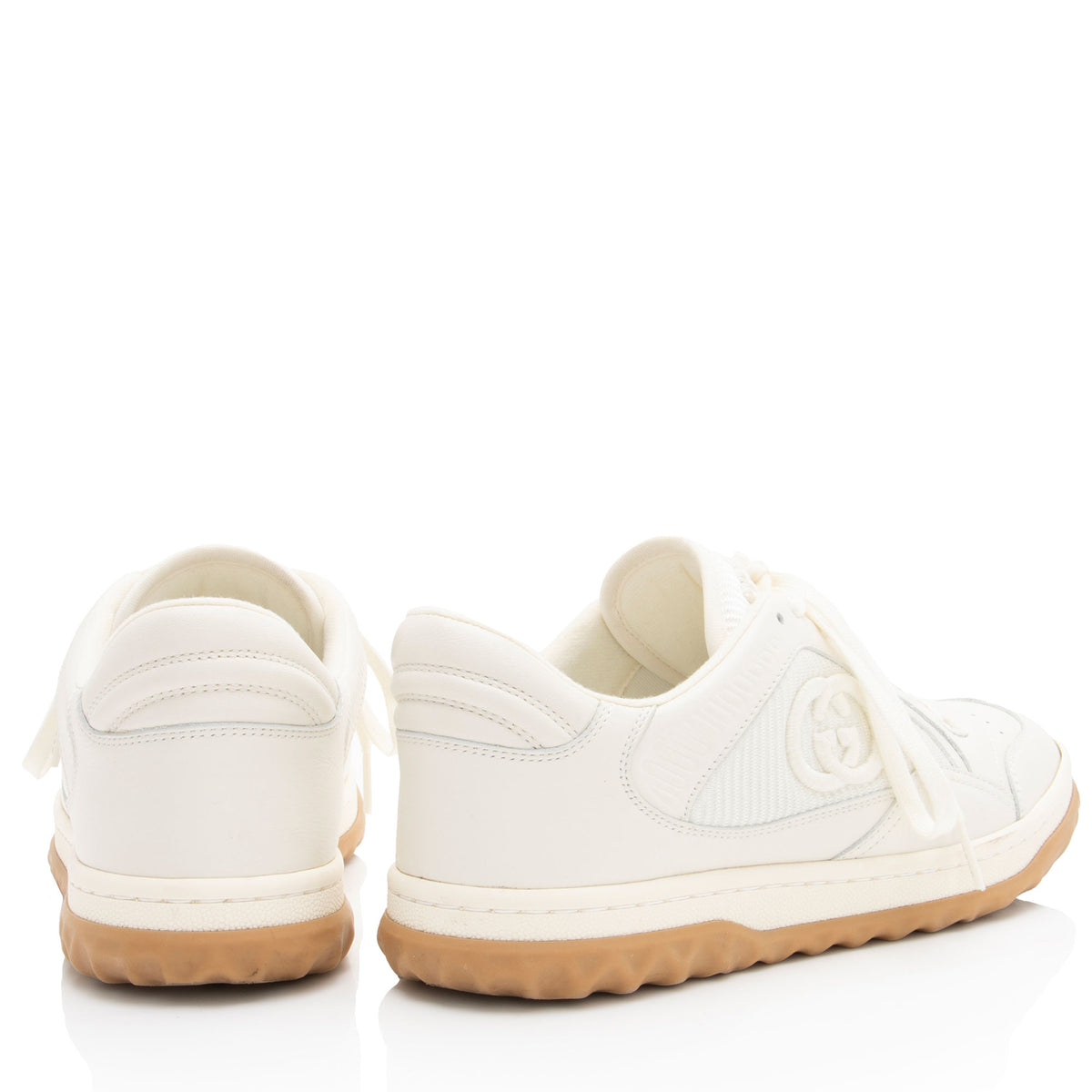 Gucci Leather Mac80 Sneakers - Size 8.5 / 38.5