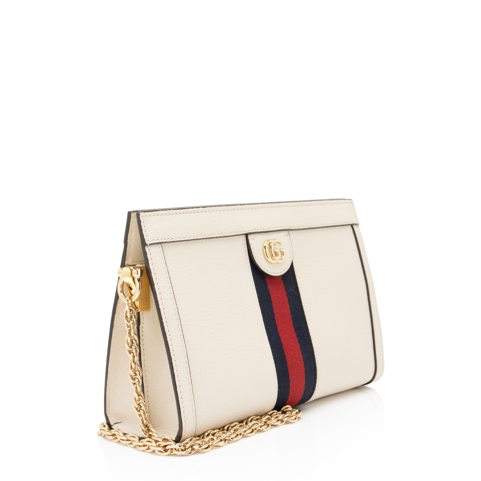 Gucci Leather Ophidia Medium Chain Shoulder Bag
