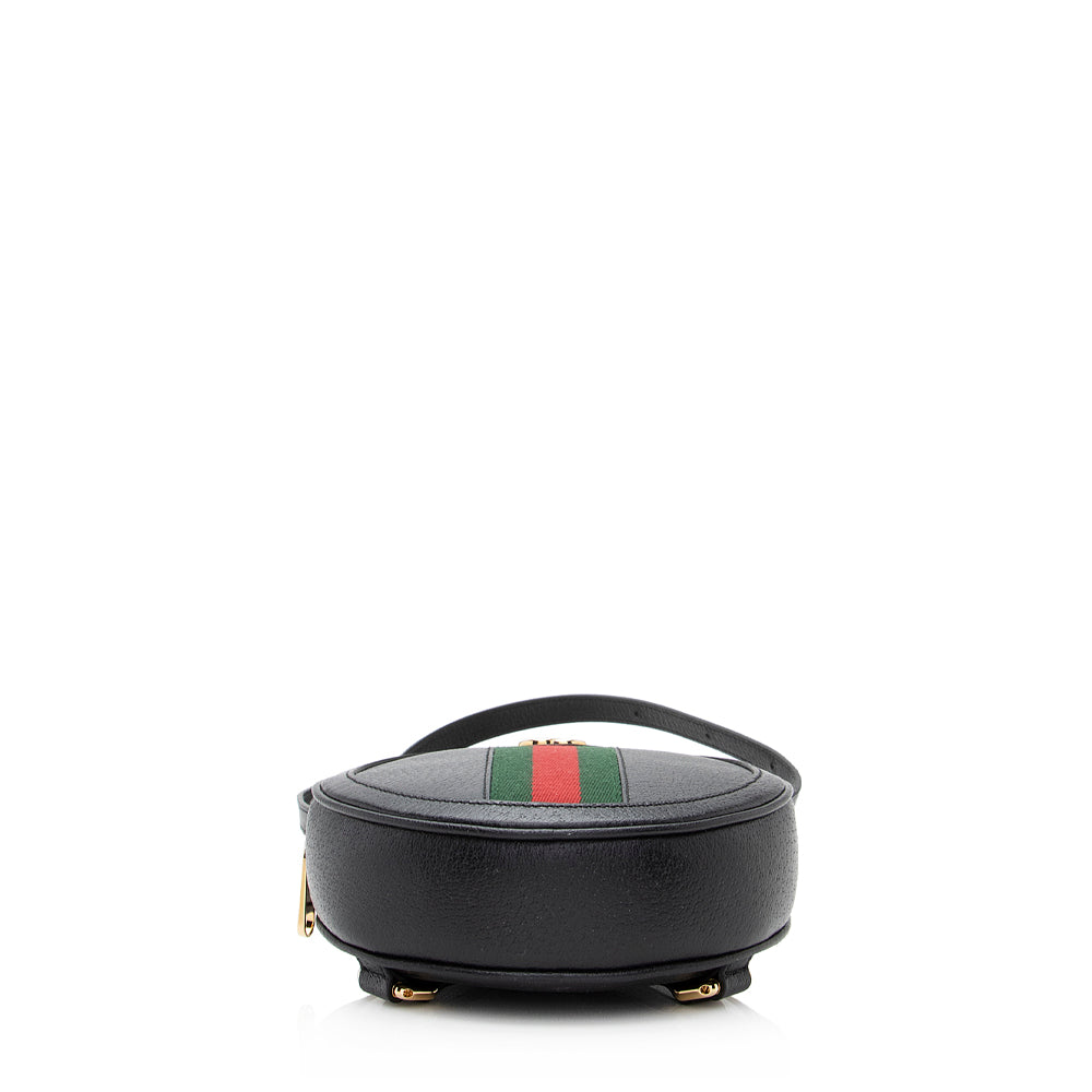 Gucci Leather Ophidia Round Mini Backpack (SHF-QvLDYt)