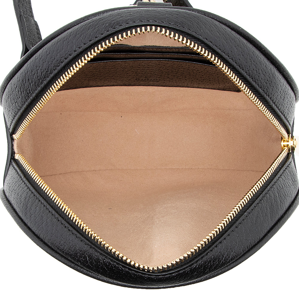 Gucci Leather Ophidia Round Mini Backpack (SHF-QvLDYt)