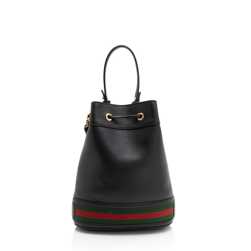 Gucci Leather Ophidia Small Bucket Bag (SHF-xMZSzx)