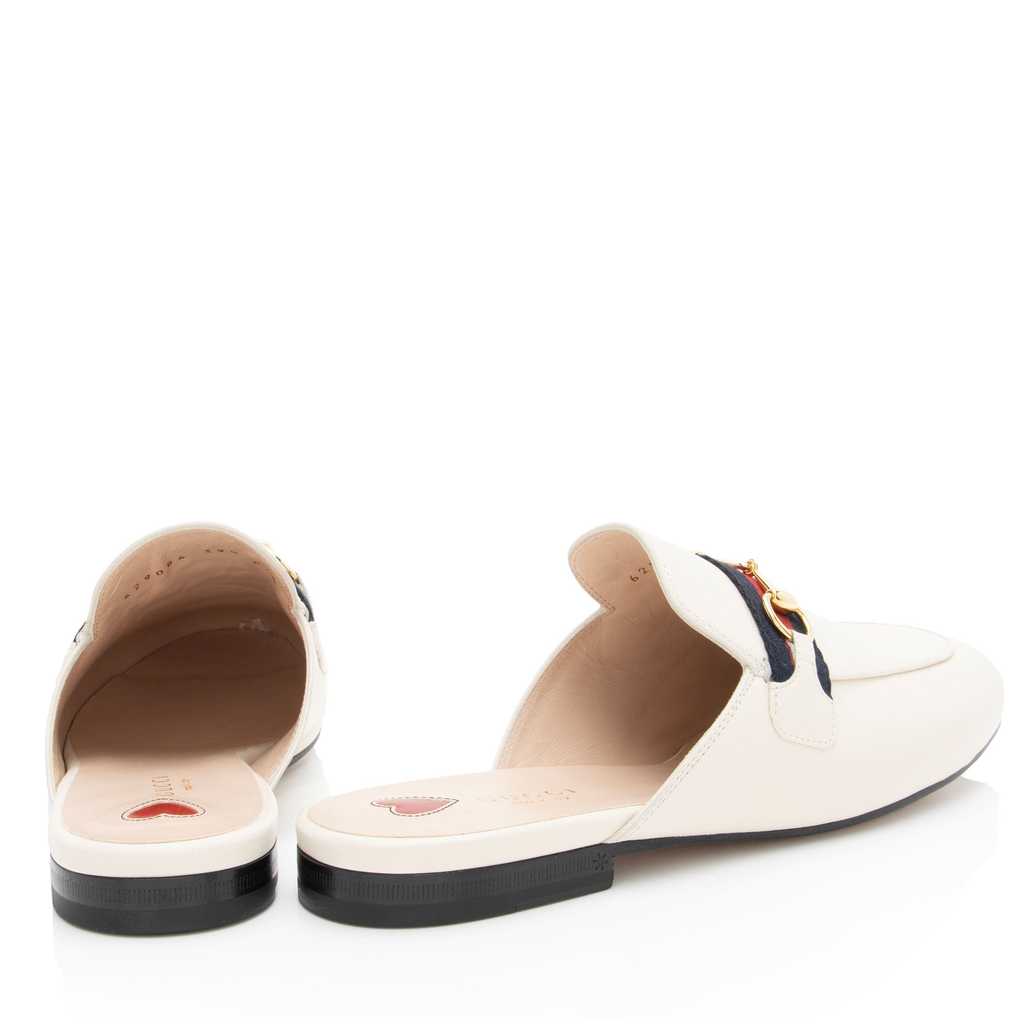 Gucci Leather Princetown Mules - Size 9.5 / 39.5