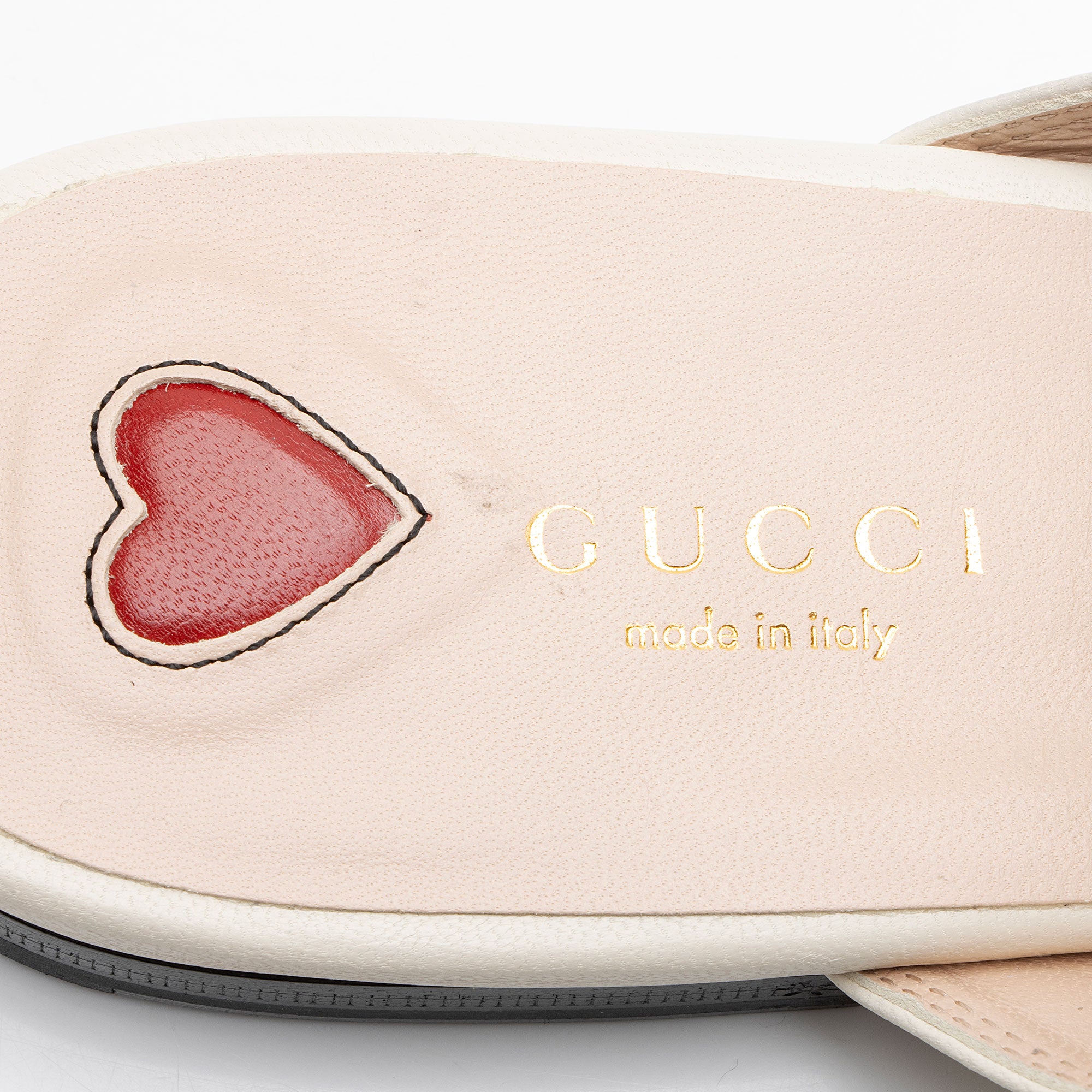 Gucci Leather Princetown Mules - Size 9.5 / 39.5