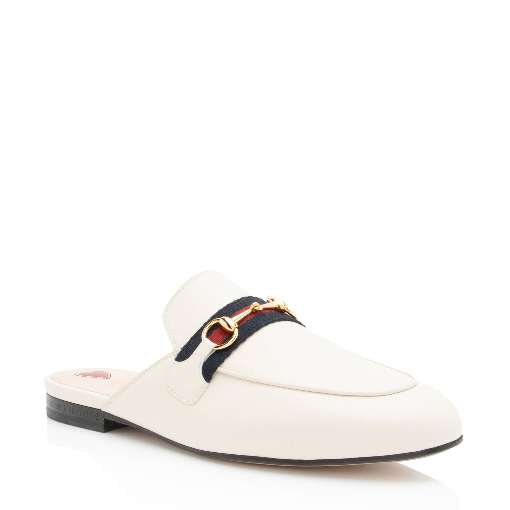 Gucci Leather Princetown Mules - Size 9.5 / 39.5