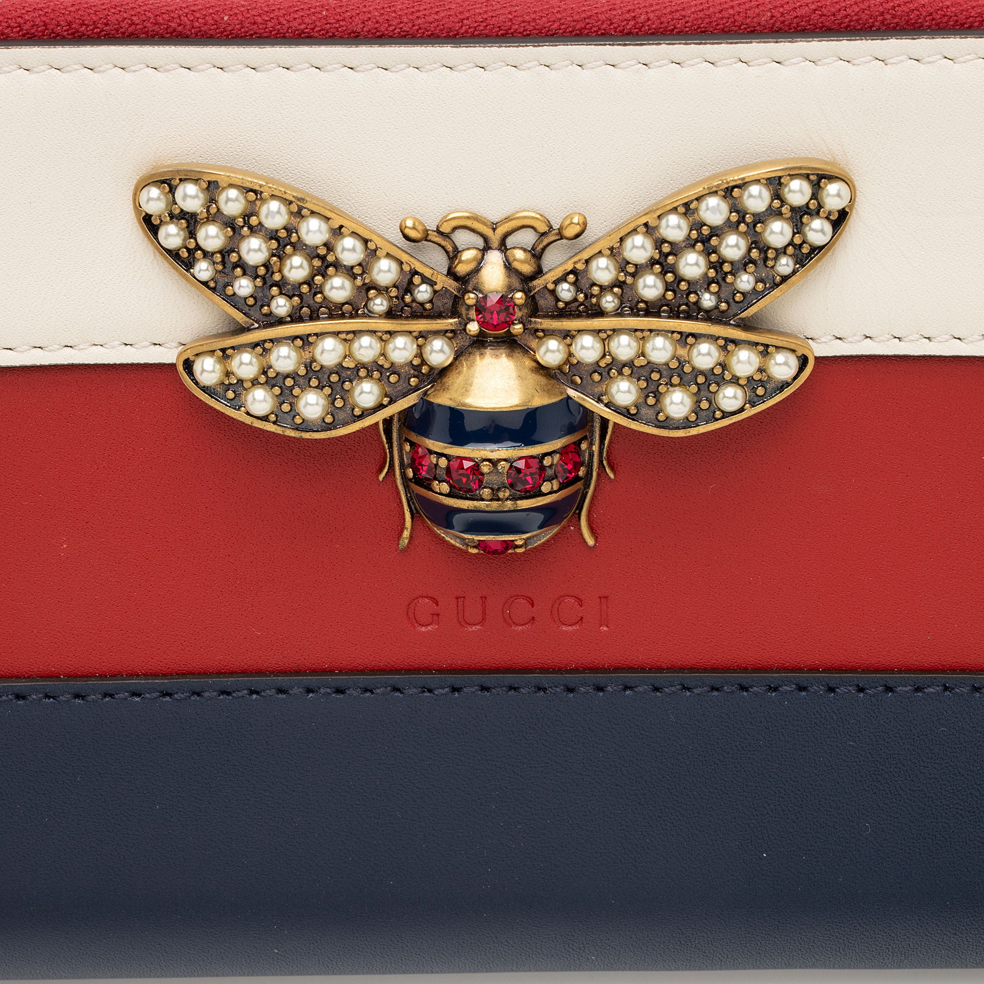 Gucci Leather Queen Margaret Zip Around Wallet (SHF-hAUh25)