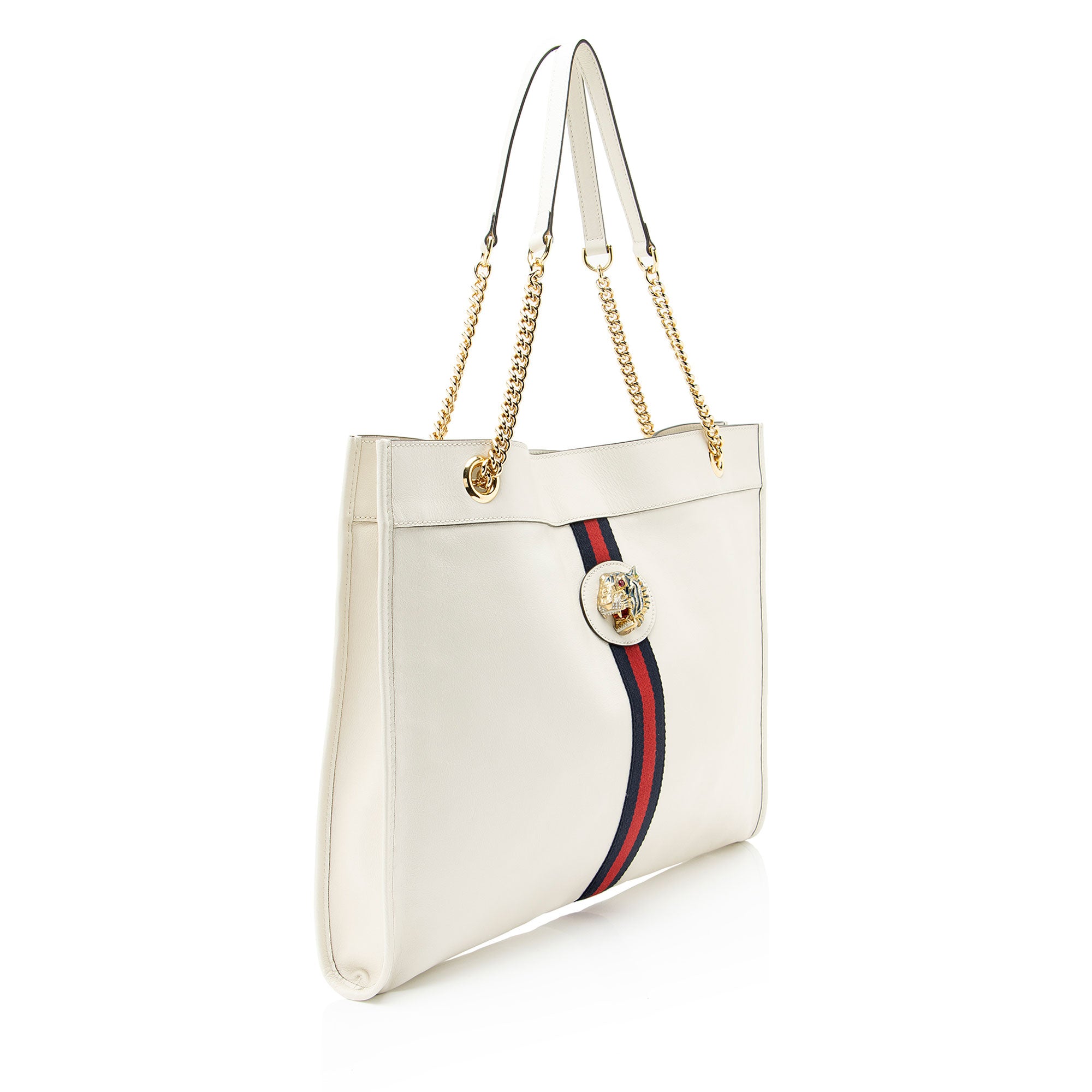 Gucci Leather Rajah Large Tote
