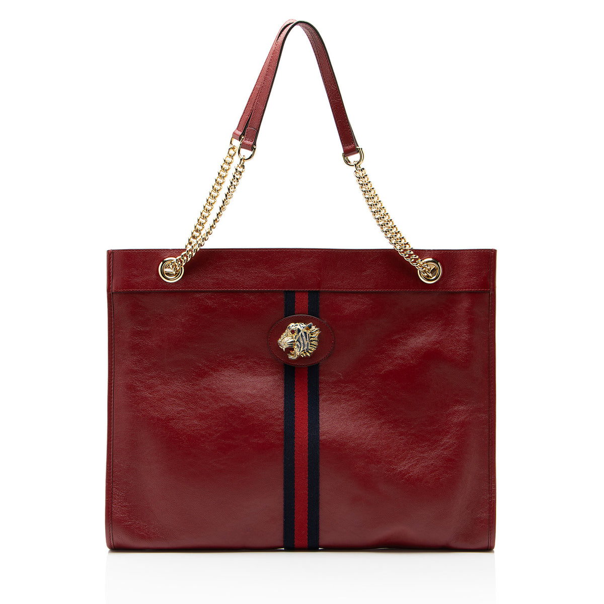 Gucci Leather Rajah Large Tote