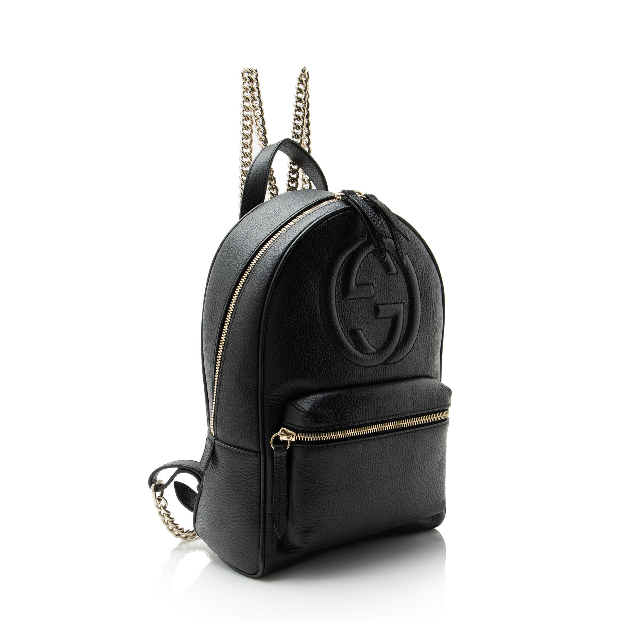 Gucci Leather Soho Chain Backpack